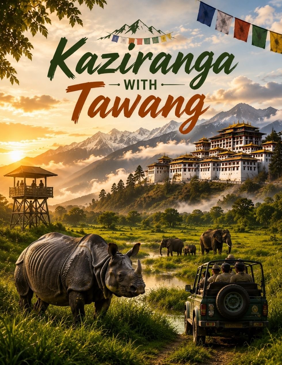 Kaziranga & Tawang Tour Package